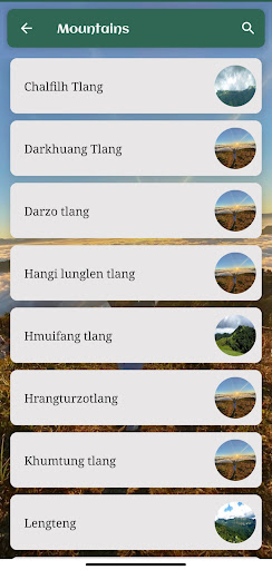 Mizoram Spot Guide Screen 2