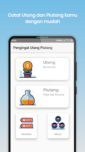 Android application Pengingat Utang Piutang screenshort