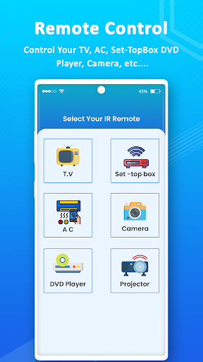 Android application Universal TV Remote Control screenshort