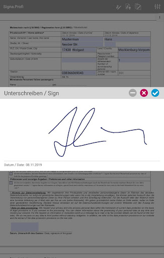 SIGNA.PROFI Screen 3