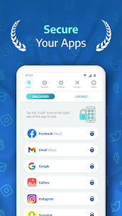 تحميل تطبيق القفل Apk مجانا AppLock Pro – قفل التطبيقات بكلمة سر وبالبصمة 1