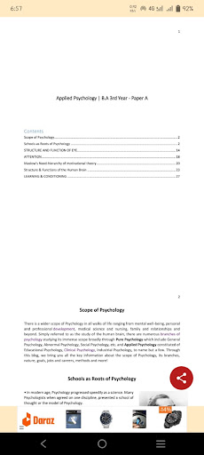 Applied Psychology (3rd year) Screen 2
