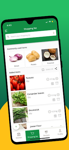 ManageMyKitchen Screen 2