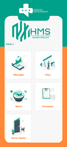 Android application Espacio Dependencia screenshort