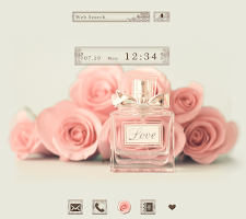 screenshot of Rose＆Perfume Theme