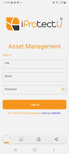 Android application iProtectU Asset Manager screenshort