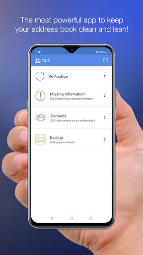 Android application Cleanup Duplicate Contacts screenshort