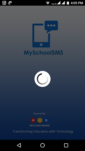Android application My School SMS screenshort