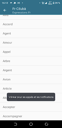 Dictionnaire Français-Cilubà Screen 3