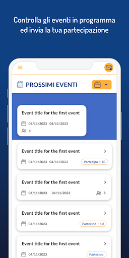 Rotary - Gestione Eventi Screen 2