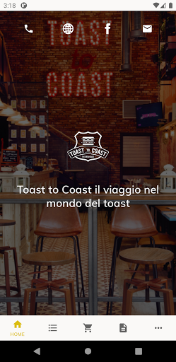 Android application Toast To Coast screenshort