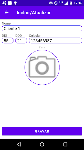 Android application Fiado Fácil screenshort