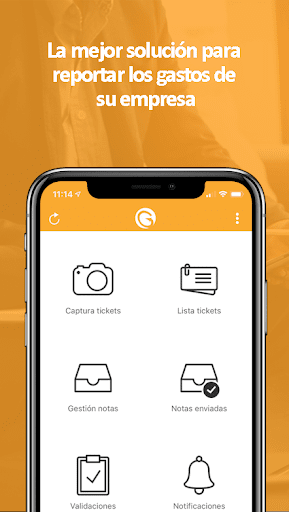 Android application Gersoft UApp - Notas de gastos screenshort