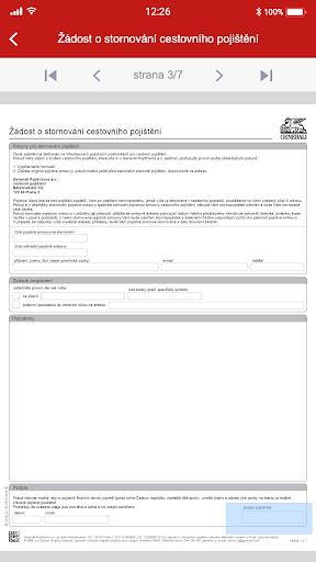 Android application ePodpis screenshort