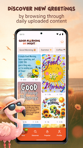 Screenshot of Good Morning & Good Night GIFs
