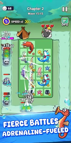 Defend Ocean Backpack Battle - Screenshot 2