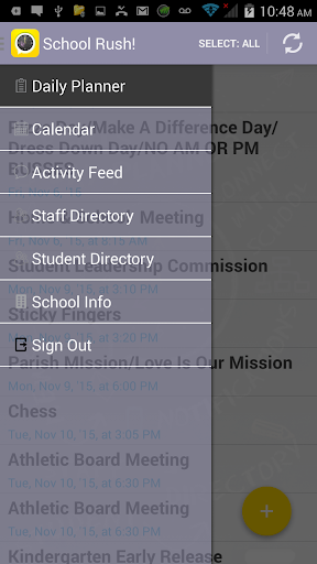 Android application School Rush! screenshort