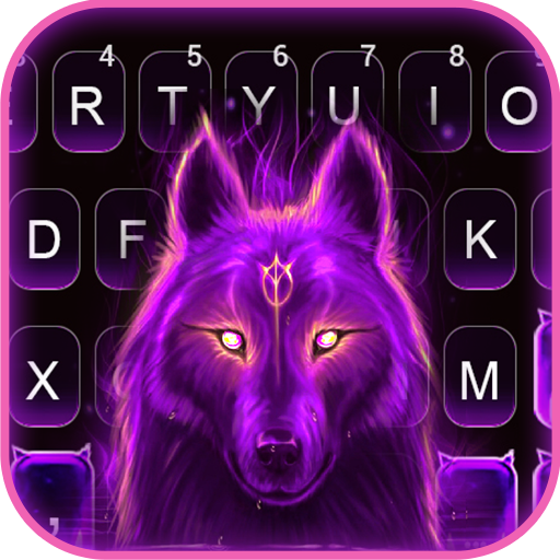 Purple Wolf Guardian Keyboard logo