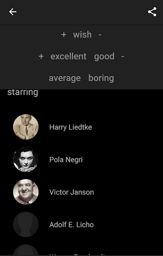 Movie notes Screen 2