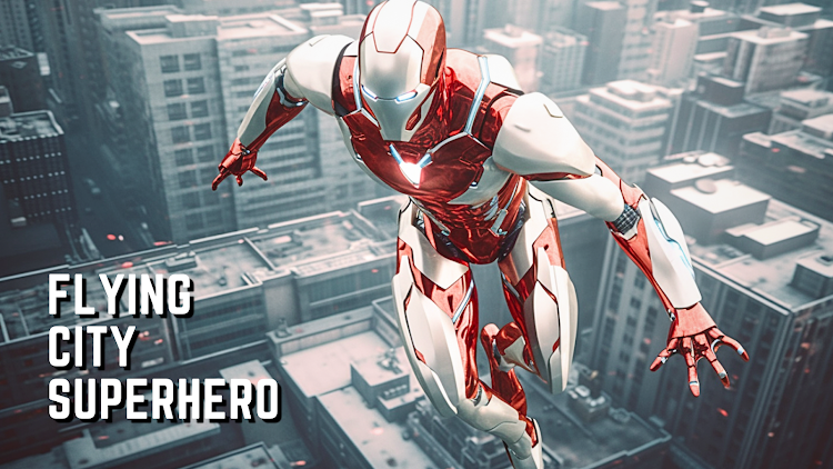Super hero Flying iron jet man - 455 - (Android)