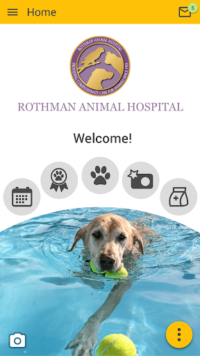 Android application Rothman Animal Hospital screenshort