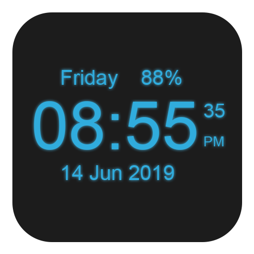 Digital Clock Live Wallpaper Logo