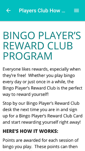 Sask Bingo Player Rewards Screen 3