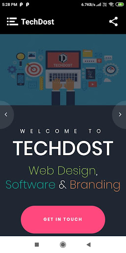 Android application TechDost - SEO Company in Meer screenshort