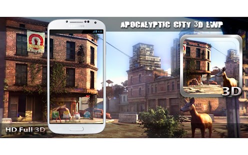 Captura de pantalla de Apocalyptic City 3D LWP