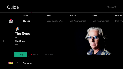 Screenshot of MergeTV