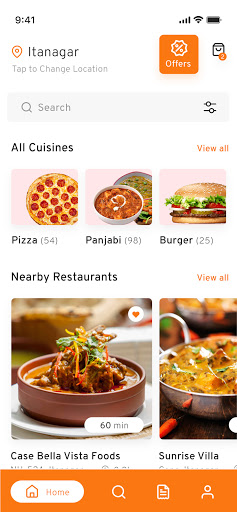 Android application HungryJi screenshort