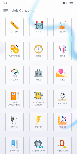 Unit Converter App 2024 Screen 2