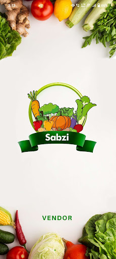 Android application Sabzi - for vendors screenshort