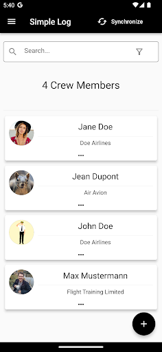 Simple Log Pilot Logbook Screen 3