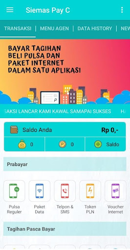 Android application Siemas Pay C screenshort