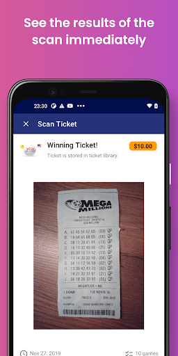 Lotto Read: Lottery Scanner Screen 2