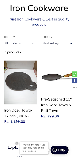 My Cookware Shop Screen 2