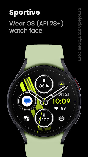 Android application Sportive Watch Face screenshort