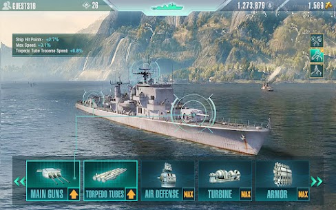 Battle Warship: Naval Empire 1.5.5.4 MOD APK (Unlimited Money) 3