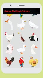 Rescue Bird Nerds Stickers