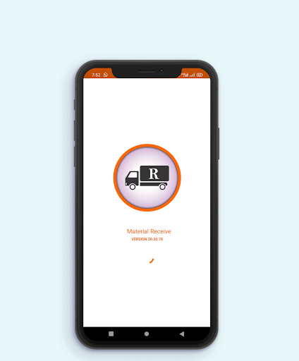 Android application Material Receive screenshort