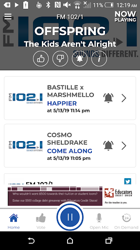 Android application FM1021 screenshort