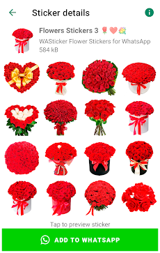 WASticker - 愛の花ステッカーのおすすめ画像1