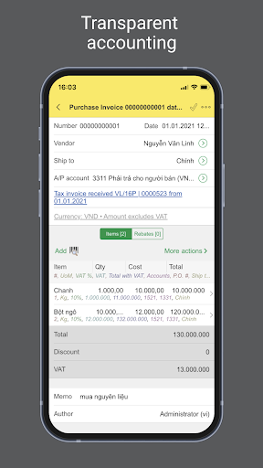 AccountingSuite Screen 2