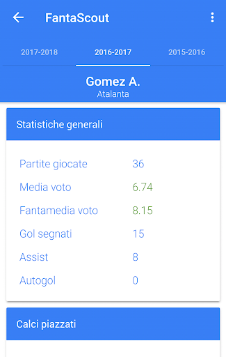 FantaScout Screen 3