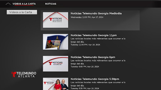 Screenshot of Telemundo Atlanta