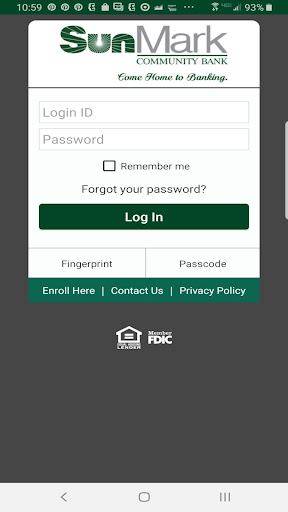 Android application SunMark Community Bank screenshort
