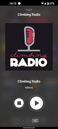Android application Climbing Radio screenshort
