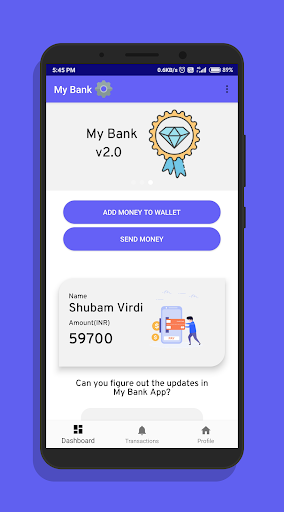 My Bank(Demo) Screen 3