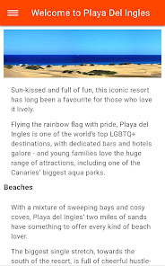Captura de Pantalla 1 Playa Del Ingles Travel Guide  android